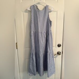 Blue and White Striped Women’s dress